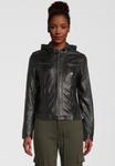Кожаная куртка H.I.S, черный - фото