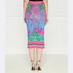 Юбка с высокой талией Versace, мультиколор - фото 3