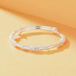 VANA Серебряно-белый браслет Alloy Bangles - фото 7