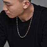 IDEAGEMER Серебряное ожерелье S925 для мужчин - фото 9