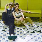 Devil 1 Массивные кроссовки унисекс бело-зеленые с ромашками Fellowes - фото 9