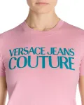 Футболка с логотипом Versace Jeans Couture, розовый - фото 4
