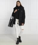 Пуховик женский Calvin Klein Jeans с поясом, черный - фото 2