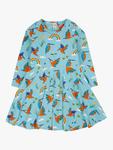 Детское платье Sofia Cotton Rich в стиле скейтер Frugi, Kingfisher Skies - фото