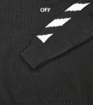 Хлопковый свитер off stamp Off-White Kids, черный - фото 2