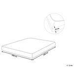 Простыня Beliani темно-синий, 200/200 см - фото 4