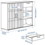 Консоль, синий/черный, 190х90 см, SKRUVBY IKEA - фото 9