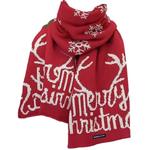 WARRIOR Вязаный шарф женский, Red Christmas Letter - фото