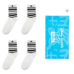 Набор из 4 пар унисекс носков Crew Disney, белый - фото