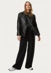 Брюки Marks & Spencer ELASTICATED WAIST WIDE LEG, Black - фото 2