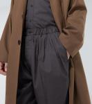 Плиссированные хлопковые брюки Lemaire, Zinc - фото 5