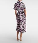 Платье-рубашка с цветочным принтом Erdem, Lilac - фото 3