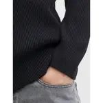 Свитер Jack & Jones Perfect Plus Size full zip, черный - фото 2