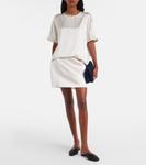 Футболка из шелкового атласа Lisa Yang, Champagne - фото 2