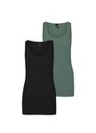 Топ Vero Moda MAXI, цвет Green/Black - фото