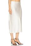 Шелковая юбка-миди Chana EAVES, слоновая кость - фото 2