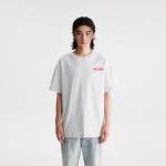 Футболка унисекс COLDSTONE, светло-серая, красная вышивка - фото 11