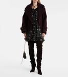 Ботфорты Jessica 105 из замши Paris Texas, Ebano - фото 3