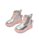 Детские утепленные ботинки Kids Snoffy, серебряный - фото 2