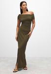 Платье Next OFF THE SHOULDER , Khaki Green/Green - фото