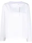 Блузка с длинными рукавами JIL SANDER, белый - фото