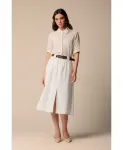 Юбка миди Kocca, белый - фото 2