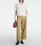 Хлопковая поло с логотипом Burberry, Chalk - фото 2