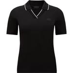 Поло с короткими рукавами Moncler, черный - фото