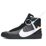 Кроссовки x off-white blazer mid 'grim reapers' Nike, черный - фото