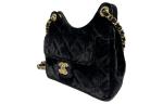 CHANEL Бархатная сумка хобо - фото 3