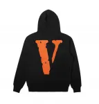 Куртка VLONE Zip Hooded Jacket 'Black Orange', черный - фото 2