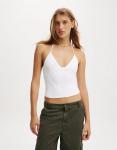 Белый топ-халтер Hold Me Cotton On - фото