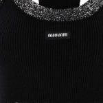 Жилет женский черный Miu Miu - фото 4