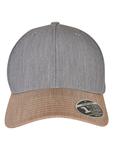 Бейсболка Flexfit Snapback, цвет grey/khaki - фото