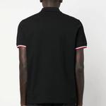 SS23 Футболка поло мужская черная Moncler - фото 4