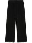 Alanui брюки широкого кроя, черный - фото