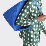 Сумка треугольная из холста кобальтово-синяя PRADA - фото 4