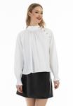 Блузка faina, белый - фото 2