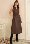 Платье Love & Roses PETITE SLEEVELESS , Brown - фото 4