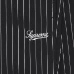 Брюки Supreme Reflective Pinstripe Track Pant, Black - фото 3
