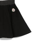 Расклешенная юбка на резинке Moncler Enfant, черный - фото 3