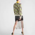 Свитер женский Prada кашемировый, зеленый - фото 3