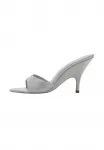 Мюли на каблуках Mango, Silver-Coloured - фото