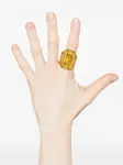 Кольцо Lucent Swarovski, желтый - фото 2