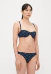 Топ бикини Tory Burch PRINTED UNDERWIRE, Blue/Dark Blue - фото 4