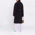 GANNI Женское черное пальто Black, Black - фото 5