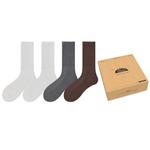 Унисекс носки до середины икры ZEROIN, 2 молочно-белых + 2 черных - фото 10