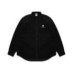 Рубашка из вельвета с нашивкой логотипа A Bathing APE Aape, синий - фото 5