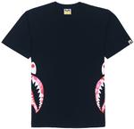Футболка Bape Flame Side Shark A BATHING APE, черно-красный камуфляж - фото 6