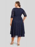 Коктейльное платье LapaPlus, темно-синий - фото 8
